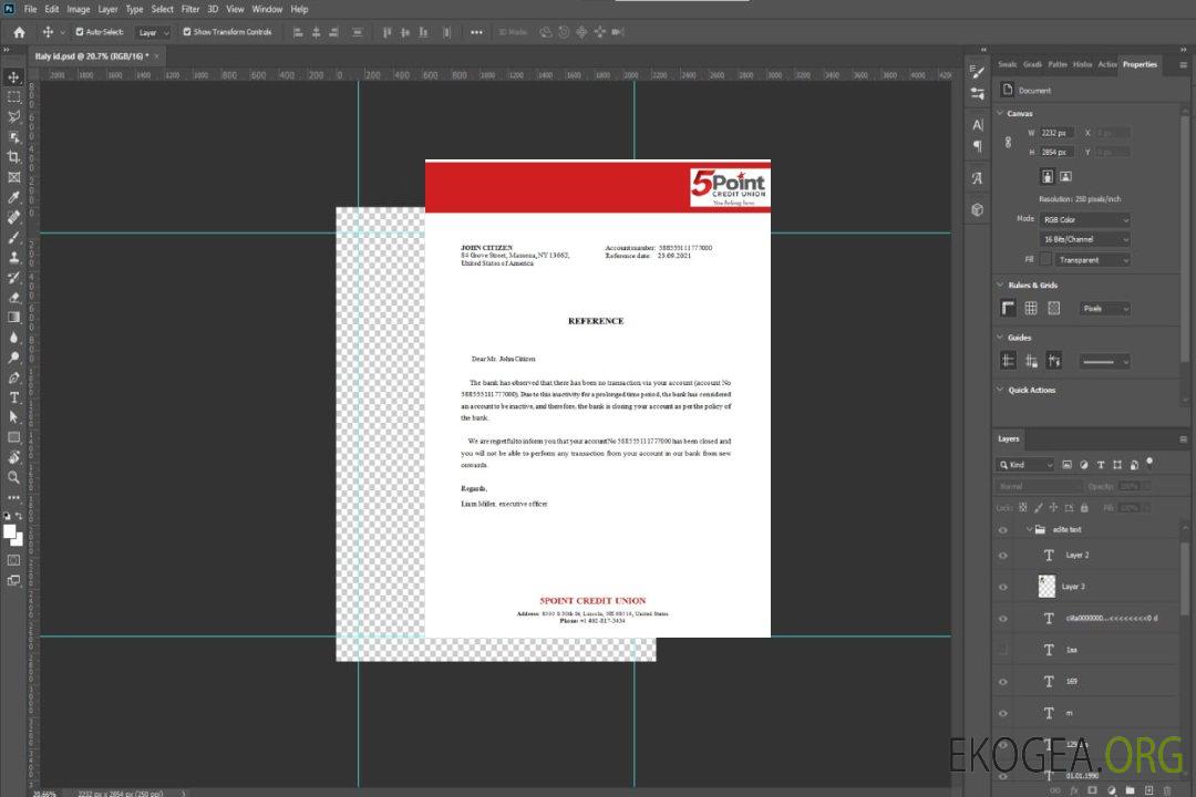 Référence USA , 5Point Bank , closure template